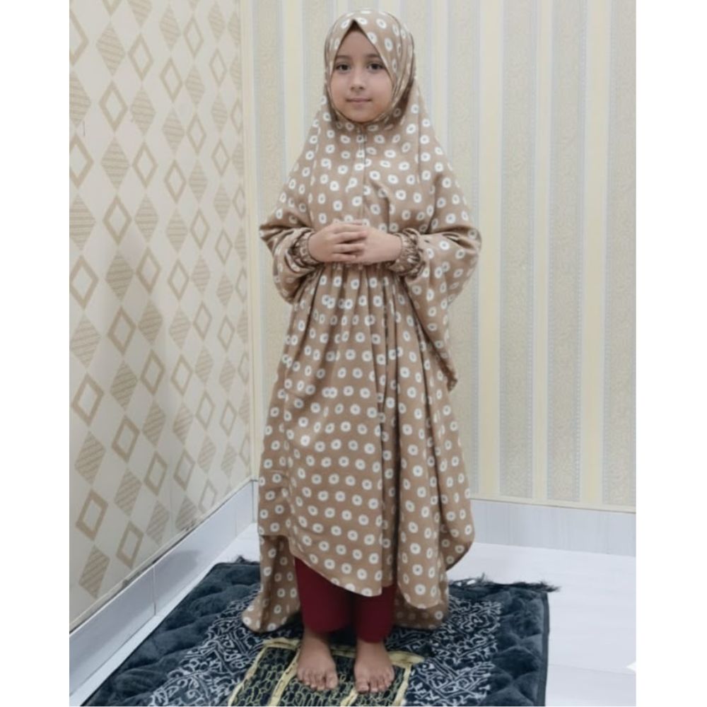 Kids Namaz Chaddar - Pearl Beige
