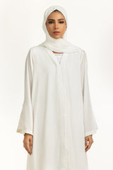 Georgette Embellished Abaya With Scarf