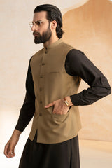Mehndi Green Waistcoat