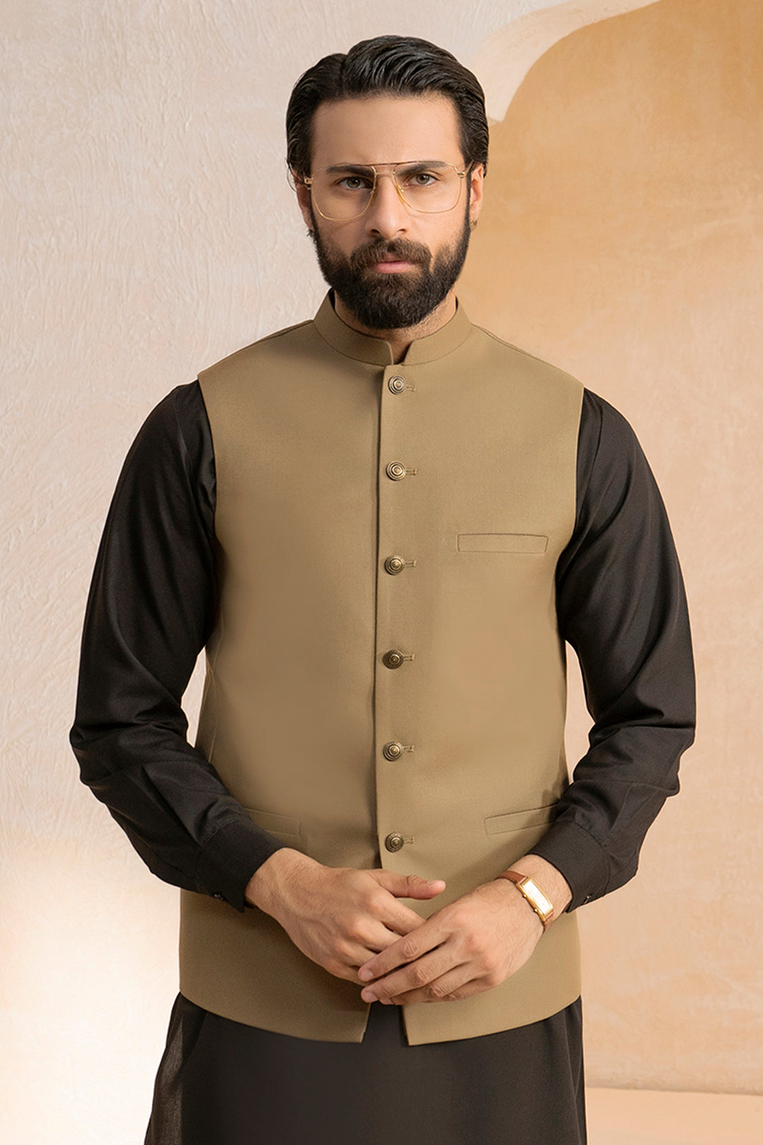 Mehndi Green Waistcoat