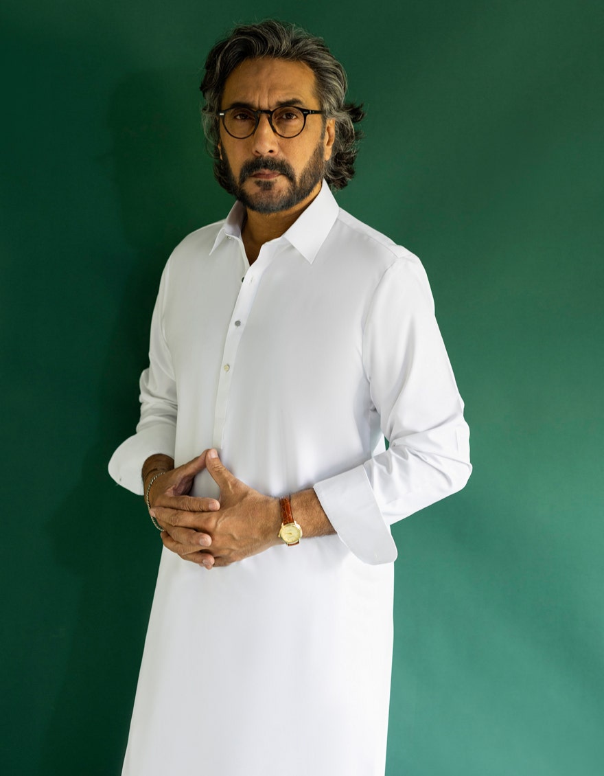 WHITE BOSKI UNSTITCHED KAMEEZ SHALWAR FABRIC