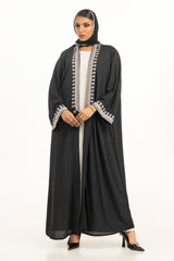 Crincle Georgette Embroidered Abaya